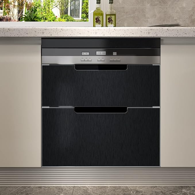 CRE8TIVE Brushed Black Stainless Steel Contact Paper - Image 5
