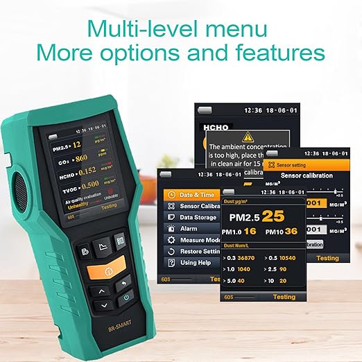 Smart Air Quality Monitor Indoor 12-in-1 CO2 Meter Dust PM1.0 PM2.5 PM10 - Image 7