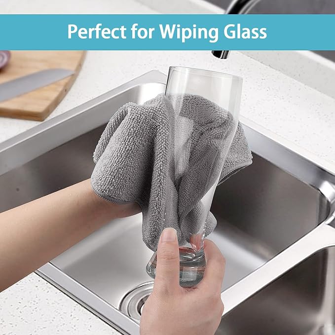 HOMEXCEL Grey Microfiber Cleaning Cloth 600 Pack, Microfiber Towel - Image 5