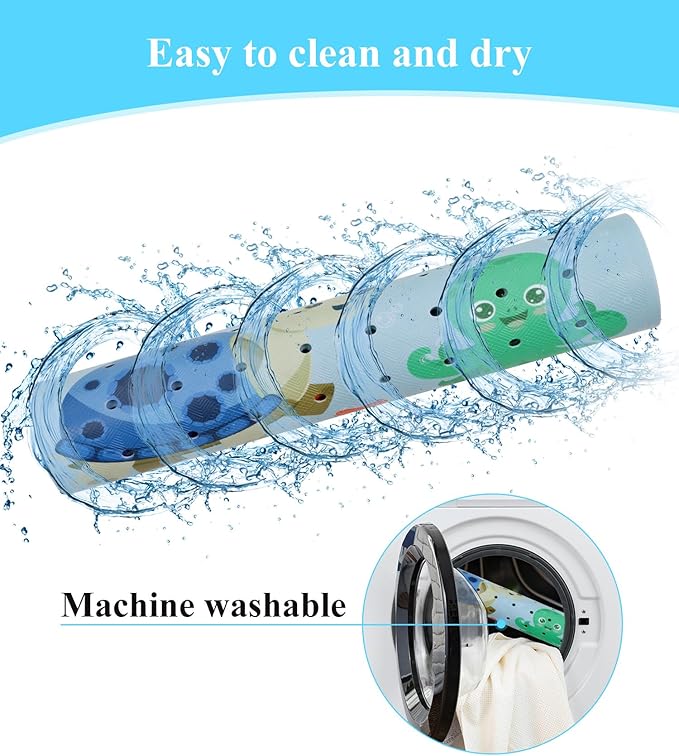 Bath Mat for Tub Non Slip, Machine Washable Anti-Slip Cartoon Baby Bathtub - Image 6