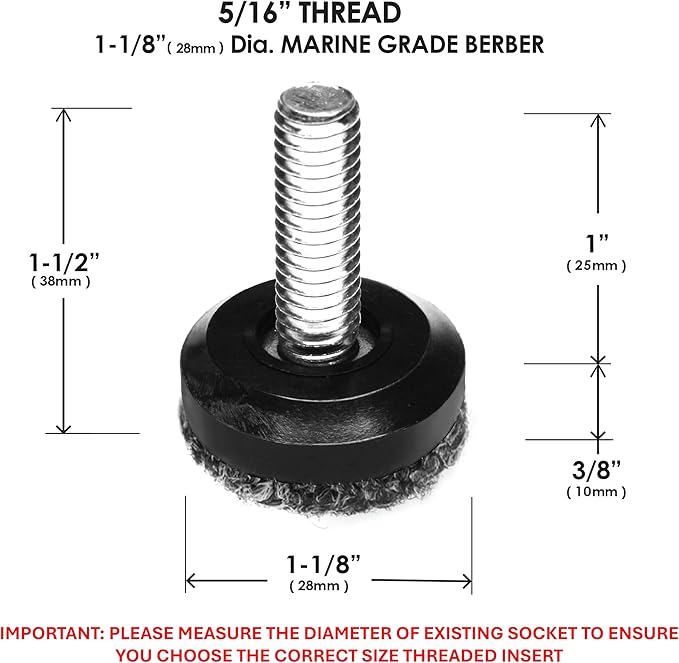 Slipstick Gorilla Outdoor Adjustable Furniture Levelers Weatherproof Screw in - Image 4