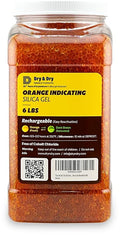 Dry & Dry Premium Orange Indicating Silica Gel Desiccant Beads by DryDry