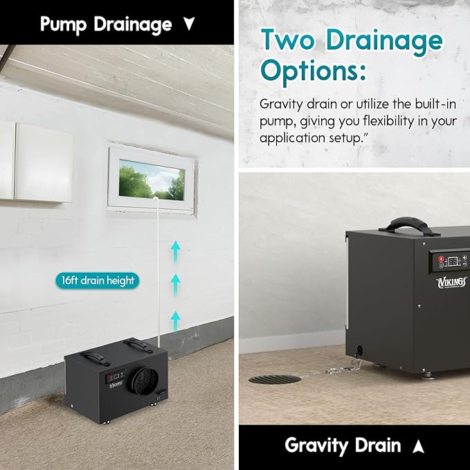 Viking BD-65 Commercial Dehumidifier, R32 Refrigerant, 65 PPD @ AHAM - Image 4