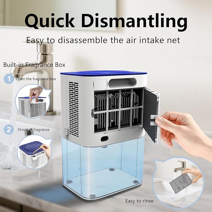 Dehumidifiers for Home, with 105 OZ Water Tank, Quiet Dehumidifier for Bedroom - Image 8