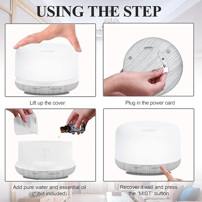 Humidifiers for Bedroom Large Room Home Baby Kids Whole House Hotel Office Desk - Image 7