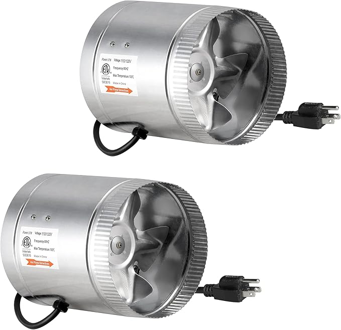 iPower 6 Inch 240 CFM Booster Fan Inline Duct Vent Blower by iPower