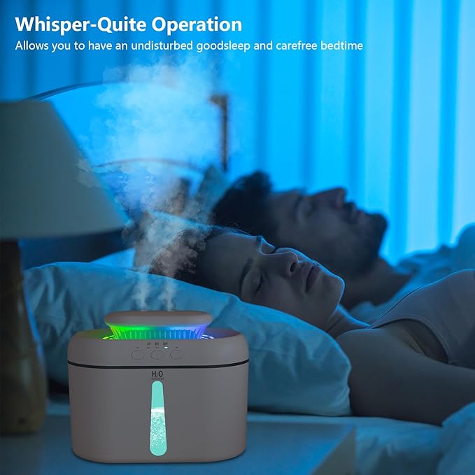 SZO Humidifiers for Bedroom Large Room, 2.5L Dual Nozzle Cool Mist Humidifier - Image 5