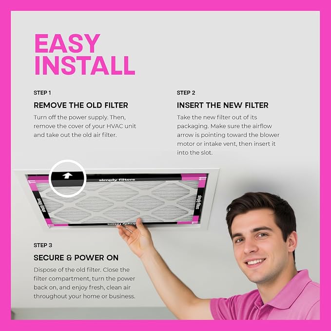 Simply 24x24x1 Air Filter, Merv 11, 6 Pack, - Image 8