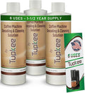 Coffee Machine Descaler Descaling Solution – 3 Pack Compatible by Tupkee
