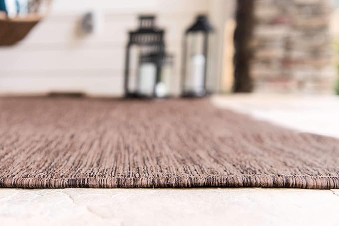 Unique Loom Collection Casual Transitional Solid Heathered Indoor/Outdoor - Image 3