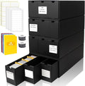 Trading Card Storage Box, Includes 12-600 CT Boxes & 48 Card Dividers, 12000+ by QLOUNI