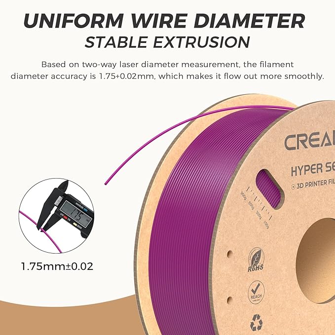 Official Creality Hyper PLA Filament 1.75mm, High Speed PLA 30-600mm/s Rapid 3D - Image 4