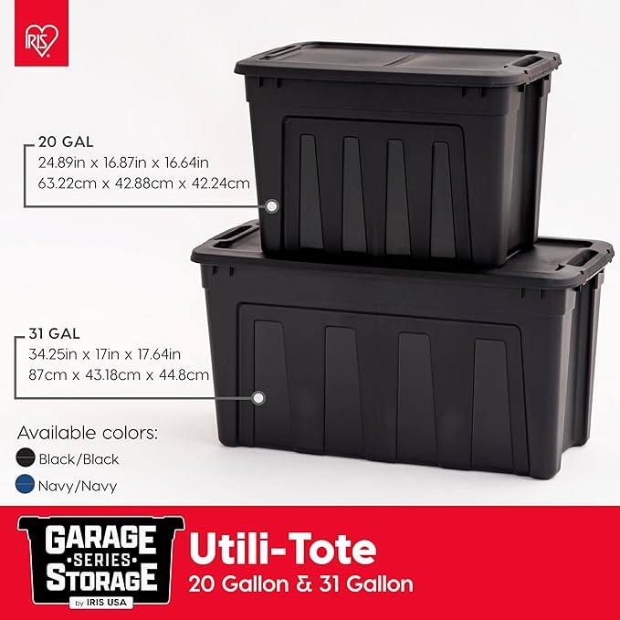 IRIS USA 20 Gallon Heavy Duty Storage Totes - Image 4