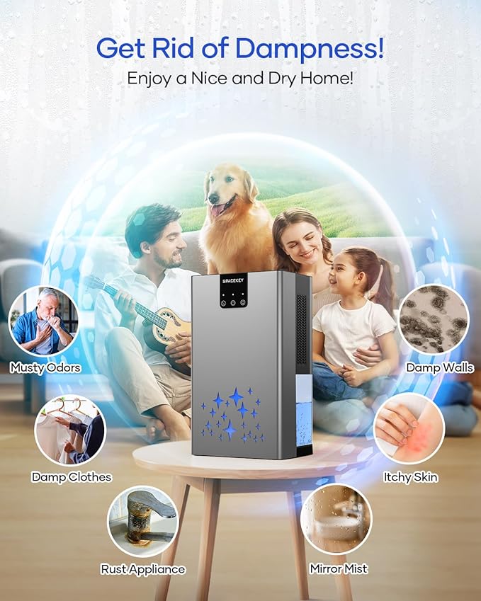 Dehumidifier, 95 OZ Water Tank Dehumidifiers - Image 8