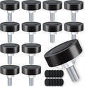 Adjustable Leveling Feet: 12pcs, 1/4" Thread T-Nuts & Floor Protectors by Unknown