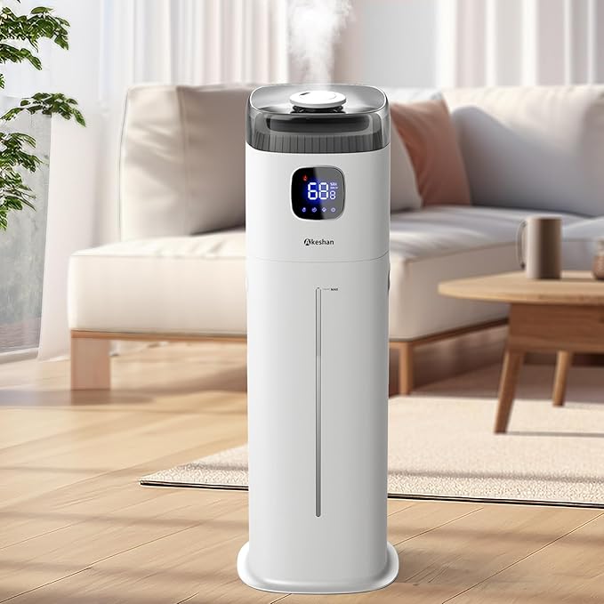 Large Humidifier for Bedroom, 9L/2.5Gal Ultrasonic Cool Mist, Easy Clean by Akeshan