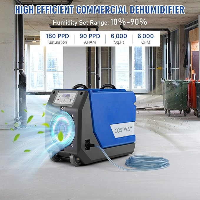 COSTWAY 180 PPD Crawl Space Dehumidifier - Image 2