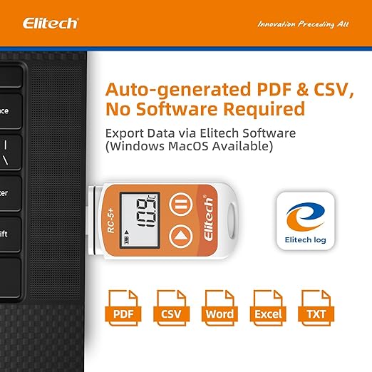 Elitech RC-5+ Digital PDF USB Temperature Data Logger Reusable Recorder - Image 2