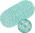 WELTRXE Pebbles Bathtub and Shower Mat Non Slip, Oval Bath Mats by WELTRXE