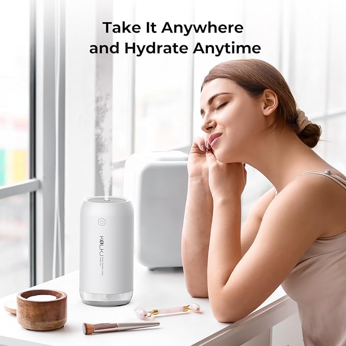 Portable Mini Humidifier, KQLKJ 350ml Small Cool Mist Humidifiers, USB Personal - Image 7