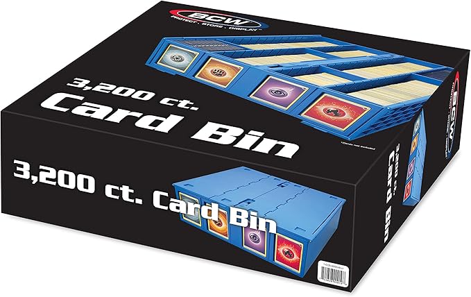 BCW Collectible Card Bin – Blue | Holds 3200 Cards | Includes 4 Dividers | - Image 7