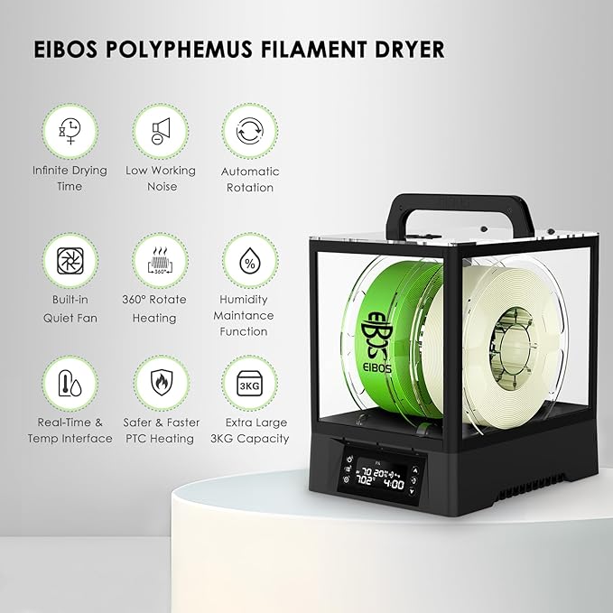 【EIBOS Upgraded 2026】 3D Printer Filament Dryer Box Polyphemus - Image 2