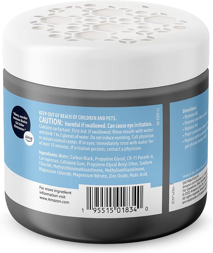 Amazon Basics Gel Odor Eliminator, Activated Charcoal, Fragrance Free, 17 Oz - Image 3