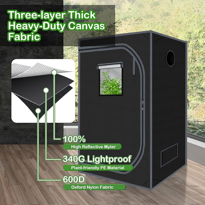 Grow Tent 60"x60"x78" Growing Tents - Image 5