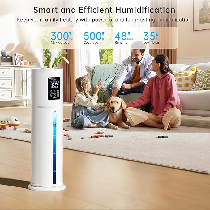 2.1Gal/8L Smart Humidifier Large Room, Top Fill Humidifiers - Image 7