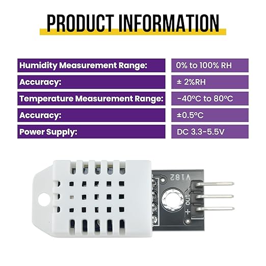4Pcs DHT22/AM2302 Digital Temperature Humidity Sensor Module - Image 5