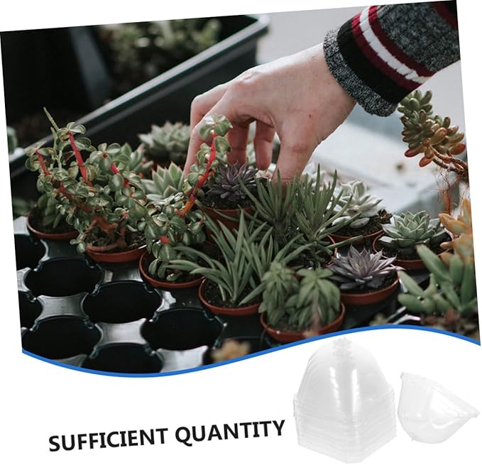 Mipcase 12pcs Dome Plant Covers Reusable Garden Cloche - Image 3