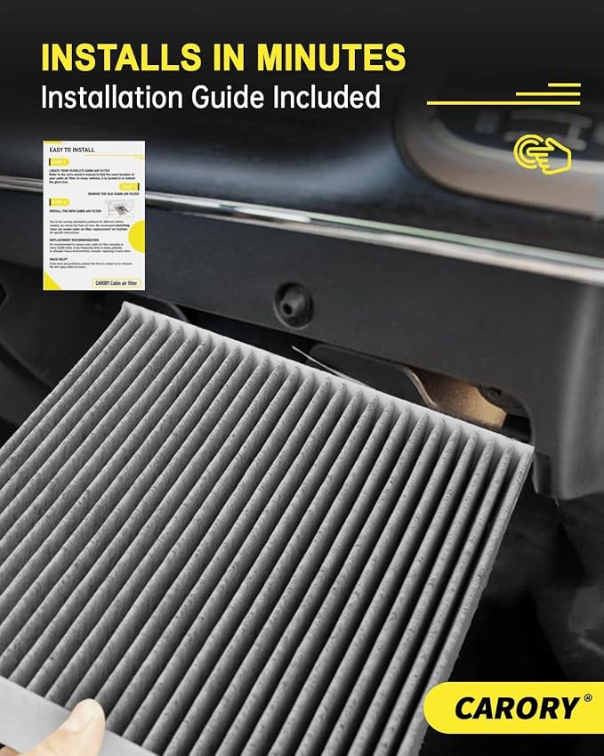 CARORY 2 Pack Cabin Air Filter w/Activated Carbon - Image 9