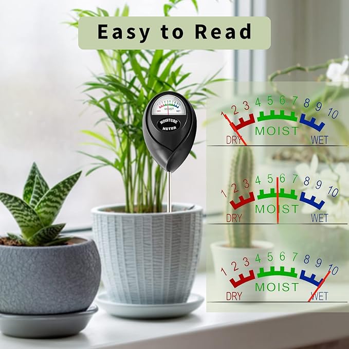 Soil Moisture Meter, 2 Pack Plant Water Meter Soil Meter Moisture Sensor - Image 3