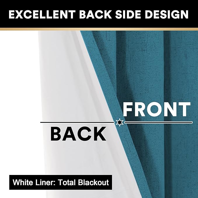 PrinceDeco 100% Blackout Curtains - Image 5