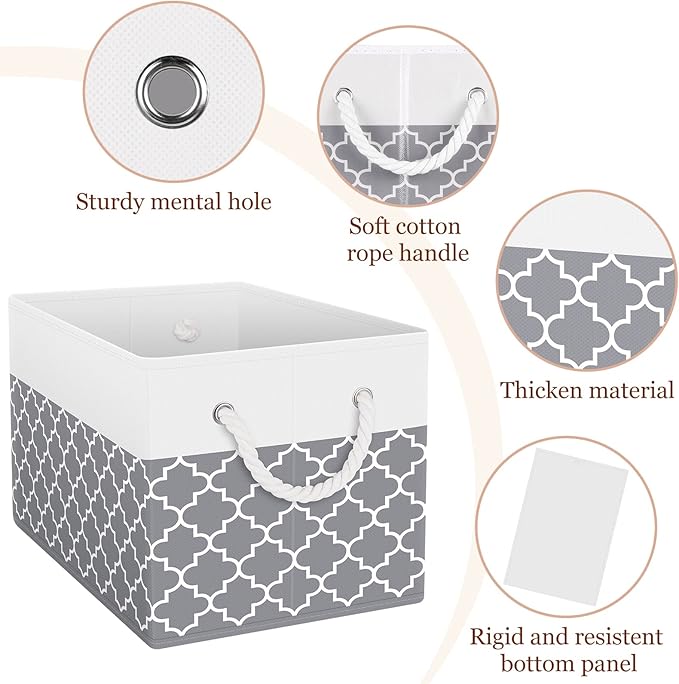Storage Bin, Collapsible Storage Basket - Image 4