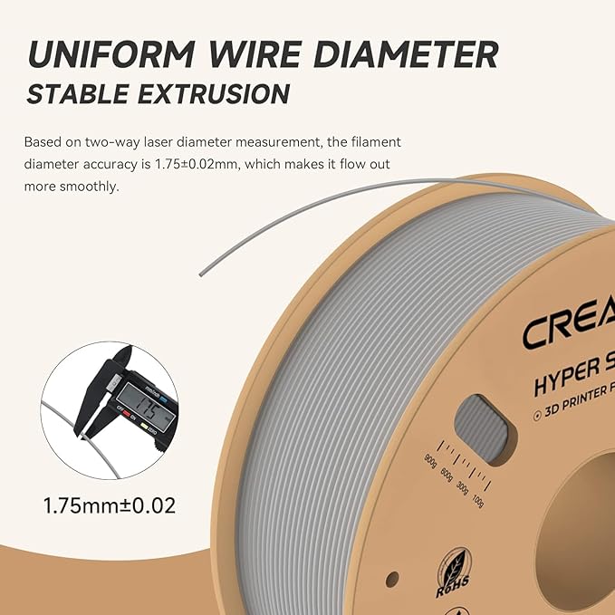 Official CREALITY Hyper PLA Filament 1.75mm, High Speed PLA 30-600mm/s 3D - Image 4