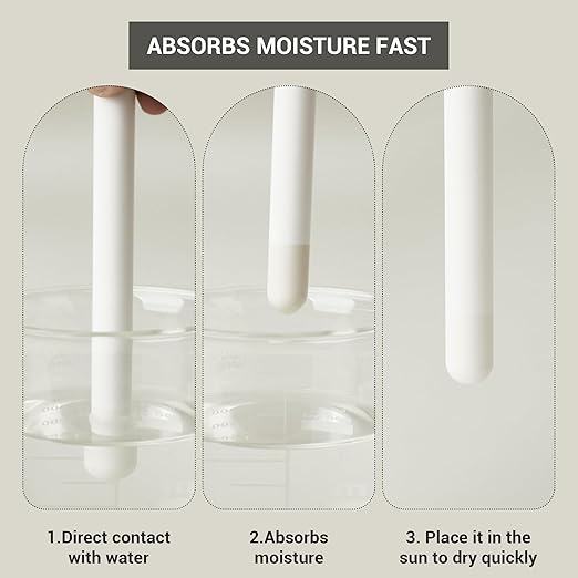 Diatomaceous Earth Drying Stick 5 Pack, Reusable Desiccant Stick/Dehumidifier - Image 3