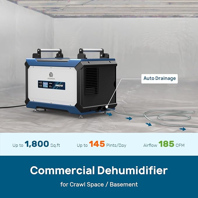 ARGENDON 145 Pint Crawl Space/Basement Dehumidifier - Image 3