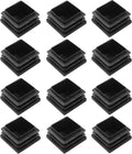 12 Pack 1-1/4" Square Plastic Plugs by Bonsicoky