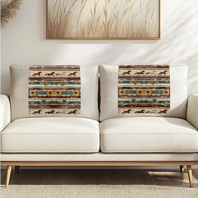 Horse Aztec Print Headrest Cover - Image 7
