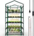 Bstrip Indoor Greenhouse with Grow Light, 5-Tier Large Green House, PVC Tent by Bstrip
