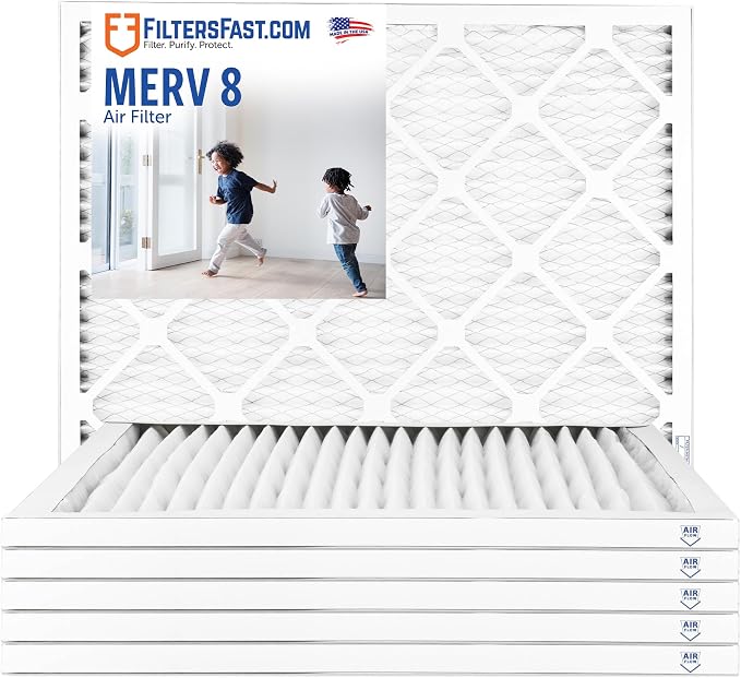 Filters Fast 30x36x1 Air Filter MERV 8, Made in the USA, Actual Size: 29.5" x by FiltersFast