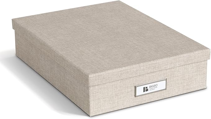 Bigso Oskar Fiberboard Label Frame Document Letter Box by Bigso