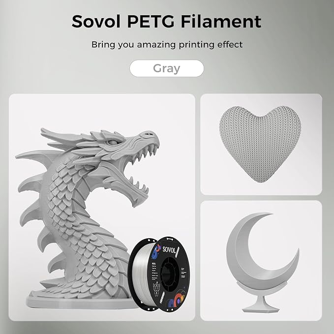 Sovol 3D Printer PETG Filament 1.75mm 1KG, High Precision, Strong Toughness - Image 3