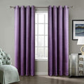 ChadMade Blackout Lined Premium Velvet Curtain Voilet 50Wx96L Inch, Eyelet by ChadMade