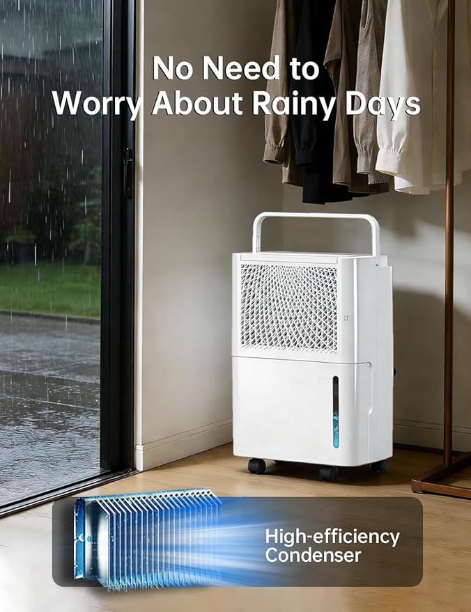 HUMSURE 2500 Sq. Ft 30 Pints Dehumidifier Equipped - Image 5