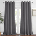 NICETOWN Grey Bedroom Blackout 90 inch Curtain by NICETOWN