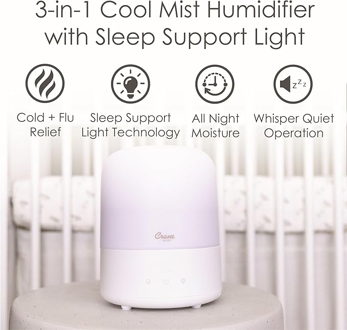 Crane Baby 3-In-1 Baby Humidifier Aroma Diffuser - Image 4
