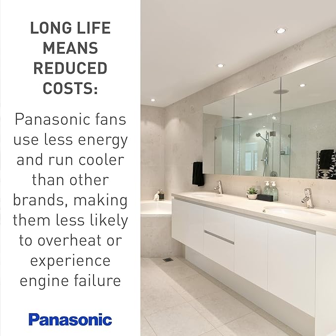 Panasonic WhisperCeiling Bathroom Exhaust Fan, 190 CFM - Image 6