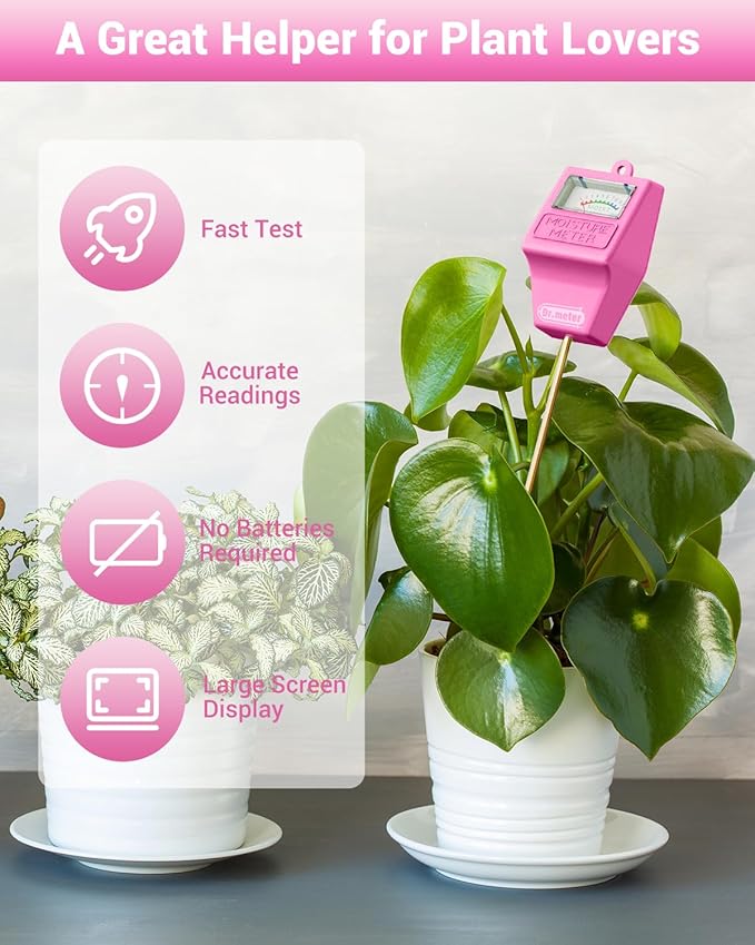 Soil Moisture Meter Tester for Plants, Hygrometer Moisture Sensor for - Image 2